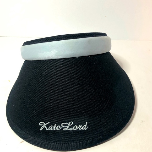 kate lord Accessories Kate Lord Golf Visor White And Black Womens
